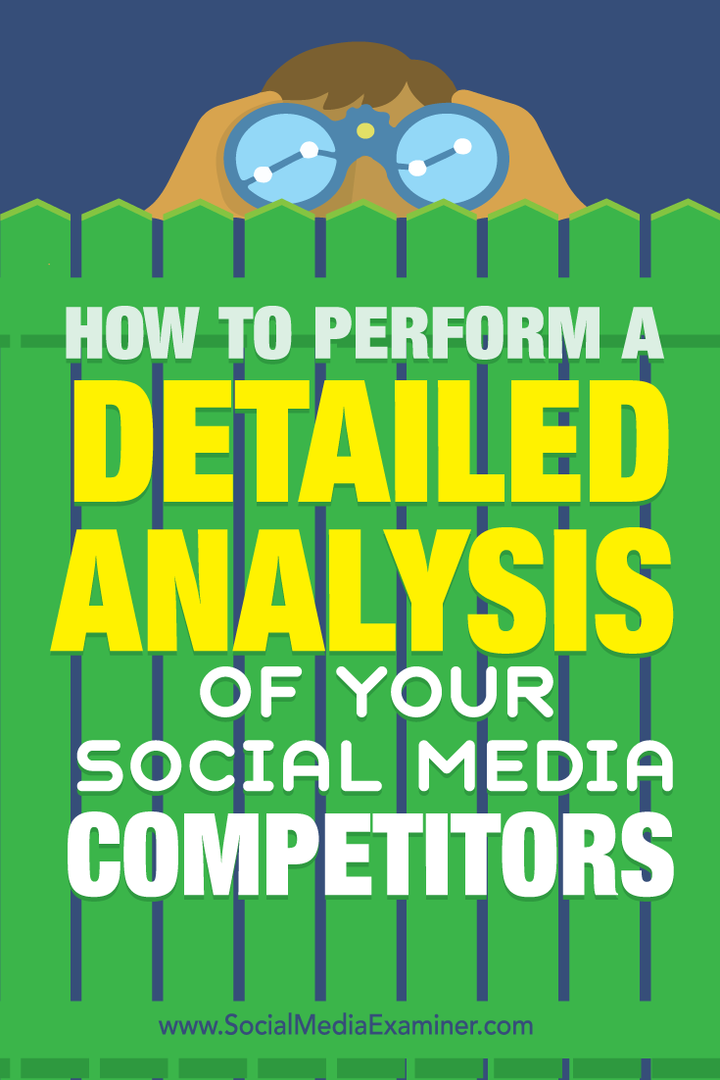 Как да извършите подробен анализ на вашите конкуренти в социалните медии: Проверка на социалните медии