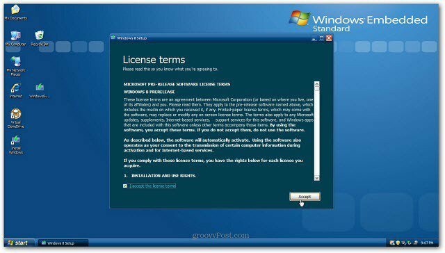 Как да надстроите инсталирането на XP до Windows 8
