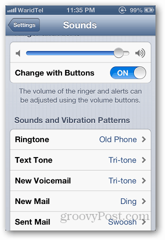 Използвайте персонализиран тон на звънене iPhone 2