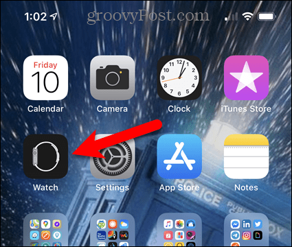 Докоснете Иконата на приложението за гледане на iPhone