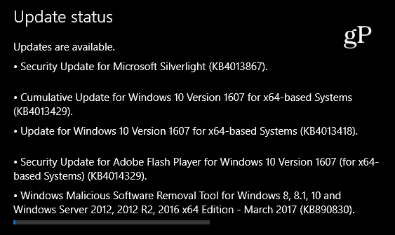 Натрупана актуализация на Windows 10 KB4013429 сега
