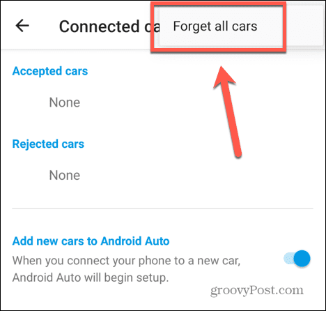 android auto забрави всички коли
