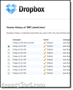 Версия и резервни копия на Dropbox