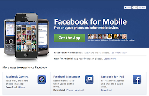 facebook за мобилни устройства