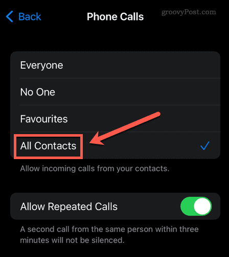 разреши всички контакти на iphone