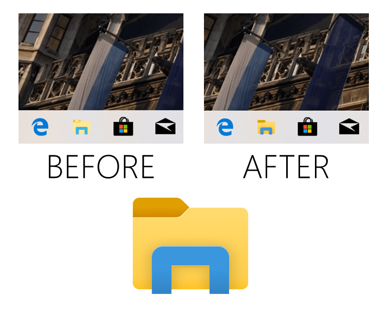Нова икона на File Explorer Windows 10 19H1