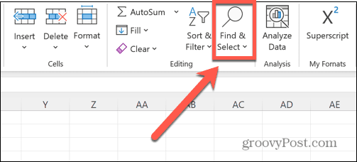 excel намери и избери