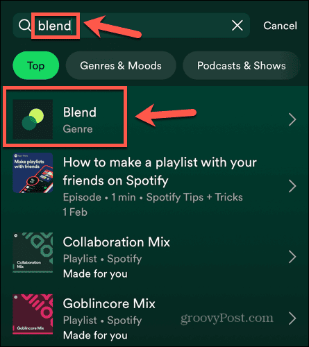 spotify blend жанр