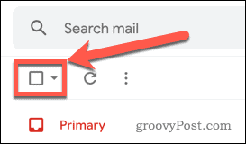 Изберете имейл бутон за Gmail