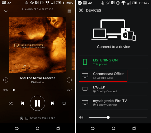 Spotify на Android