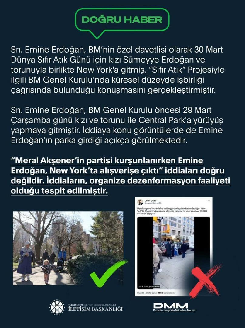 Операция за мръсно възприятие чрез Емине Ердоган 