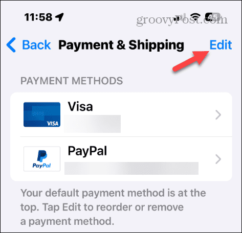 Променете вашия начин на плащане в акаунта в Apple