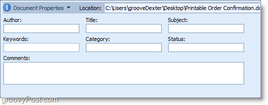 свойствата на документа във файл 2010 на Office се изчистват благодарение на автоматичната функция Document Inspector