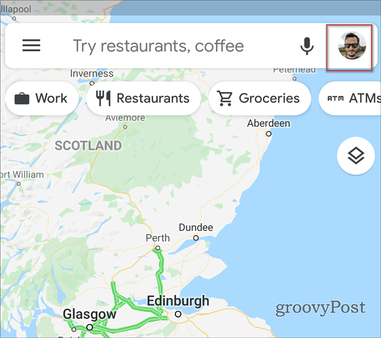 Google карти Incongnito профил на снимката