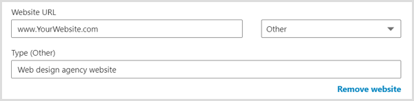 Персонализирайте етикета за вашия уебсайт във вашия LinkedIn профил.