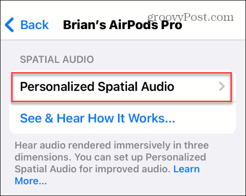 Използвайте Spatial Audio на Apple AirPods
