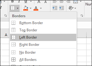 Excel-създадат-лявата граница
