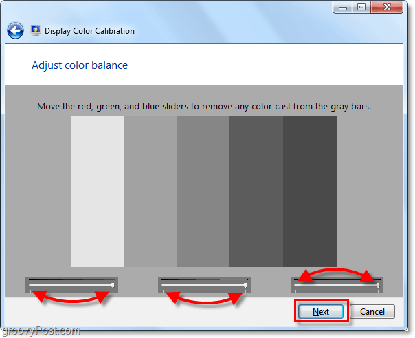Използвайте плъзгачите, за да получите Windows 7 до нутрирално сиво състояние, това може да бъде трудно