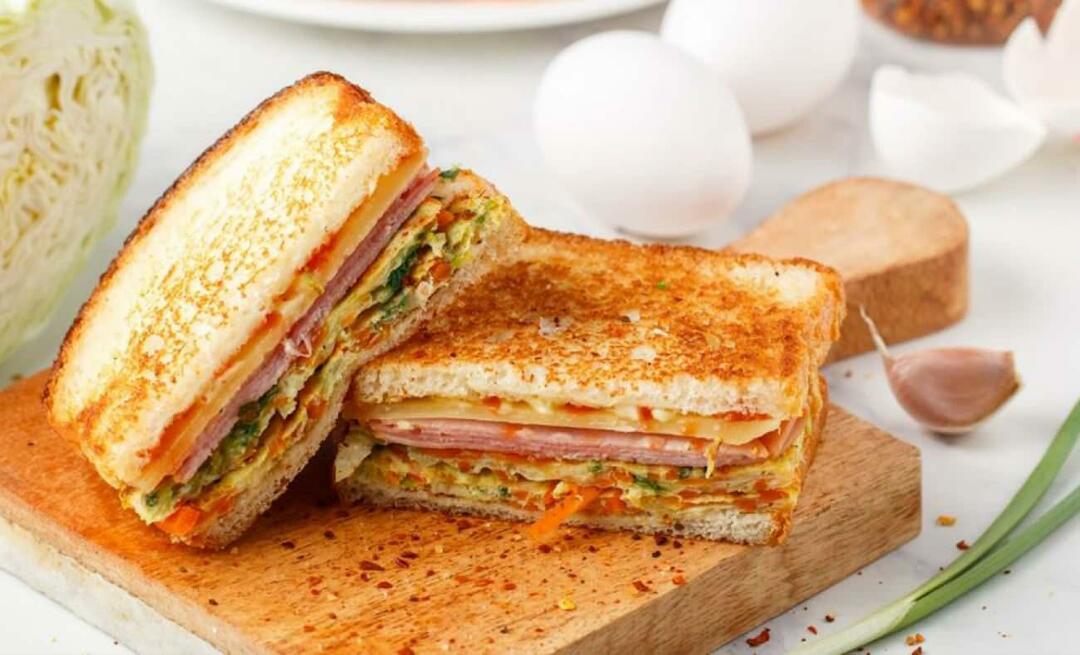Как да си направим сандвич с яйца Ето рецепта за сандвич с яйца с много съставки