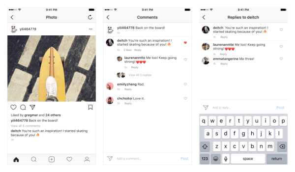 Instagram ще пусне резбовани коментари за iOS и Android през следващите седмици.