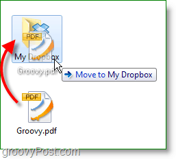 Снимка на Dropbox - плъзгайте и пускайте файлове, за да ги архивирате онлайн