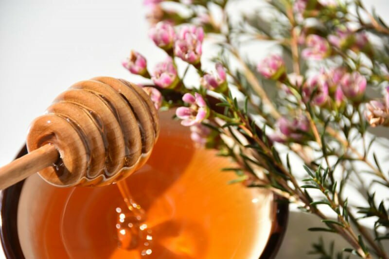 мед манука, направен от цвете манука