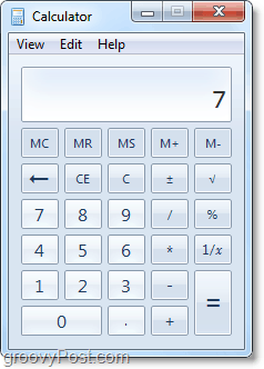 нов Windows 7 калкулатор