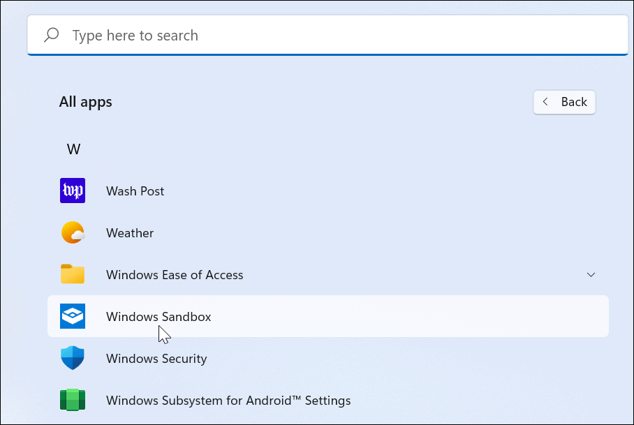 настройте пясъчника на Windows на Windows 11