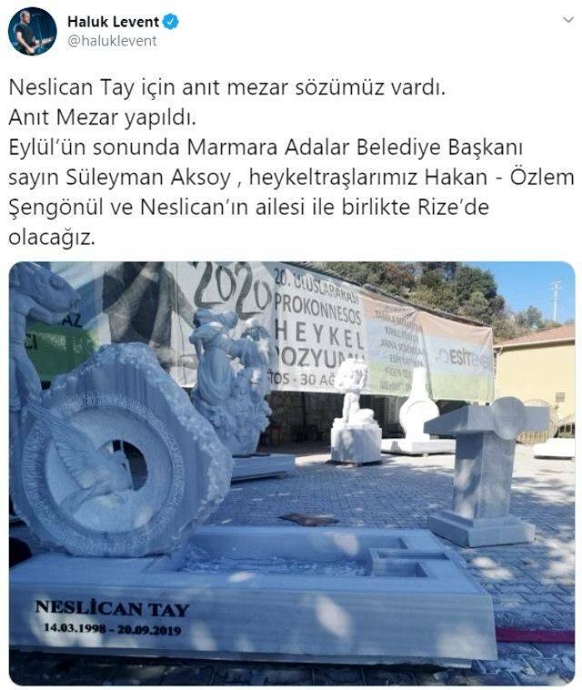 Haluk Levent спази обещанието си за Neslican Tay! Ще бъде направена мемориална гробница ...