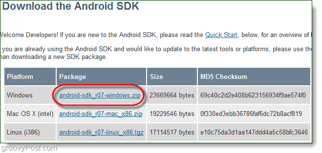 Изтеглете Android SDk