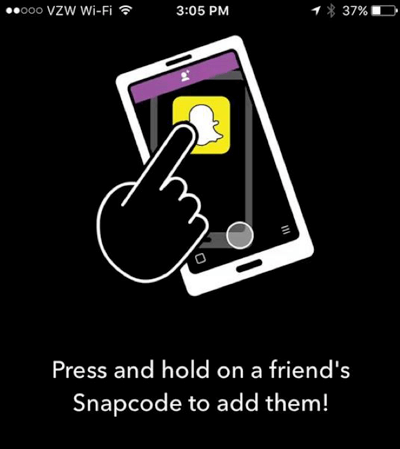 snapchat добавяне чрез snapcode