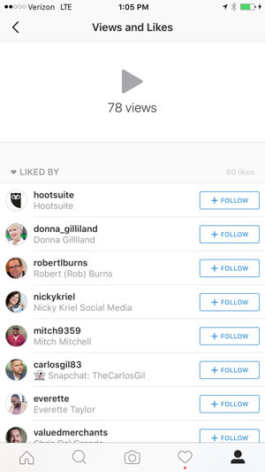 instagram видео прегледи и харесвания
