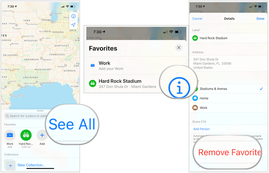 Apple Maps премахват любимите