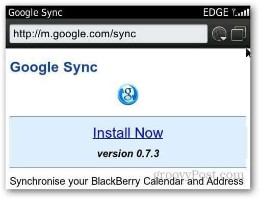Blackberry Sync 1