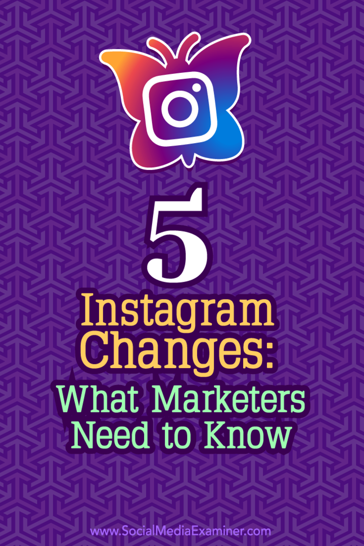 Съвети за това как най-новите промени в Instagram могат да повлияят на вашия маркетинг.