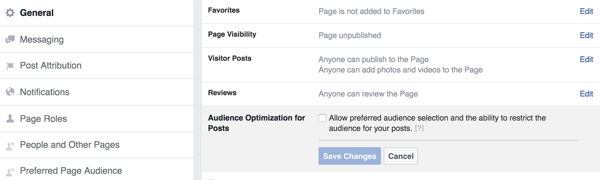 facebook оптимизация на аудиторията за публикации