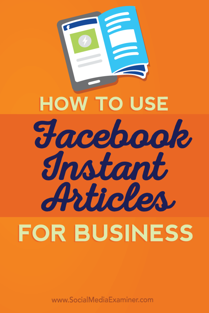 Как да използваме незабавни статии във Facebook за бизнес: Проверка на социалните медии