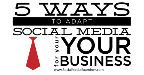 начини за адаптиране на социалните медии към бизнеса