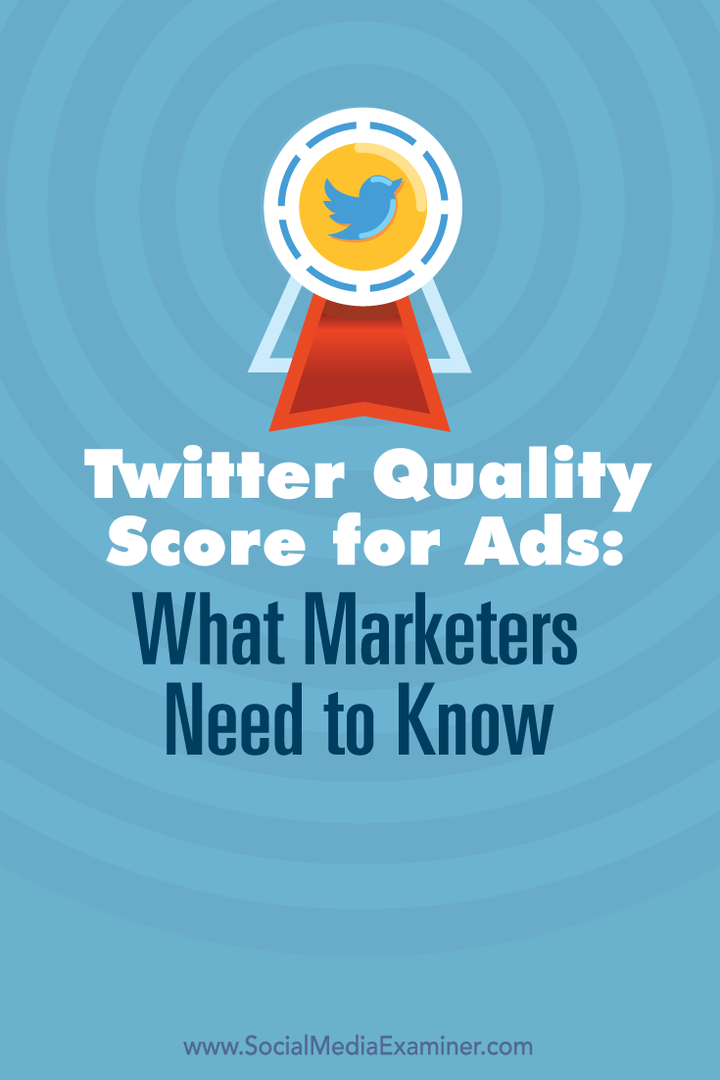 рейтинг на качеството на Twitter за реклами