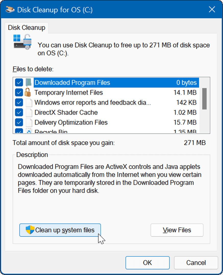почистване на диска, изтриване на временни файлове в Windows 11