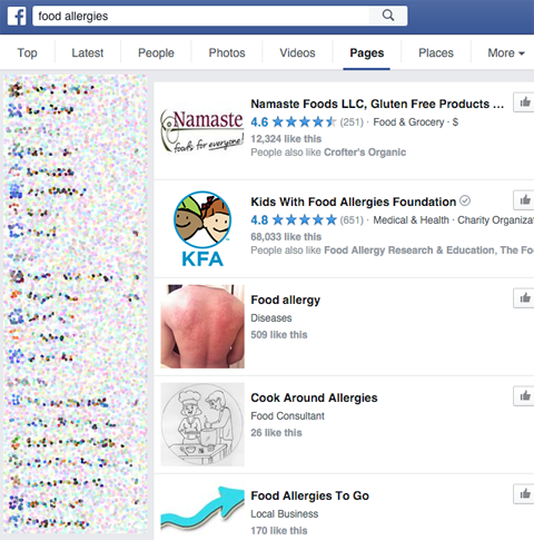 търсене на инфлуенсър във facebook