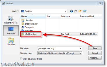 Снимка на Dropbox - автоматично запаметяване на файлове във вашата онлайн резервна копие