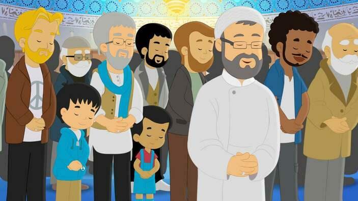 Сцени от първия епизод на анимацията Ramadan Moon