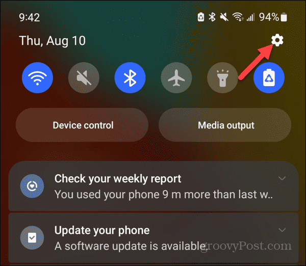 Спрете Android Notifications