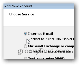 Настройки за IMAP на Outlook 2010 SMTP POP3 - 04