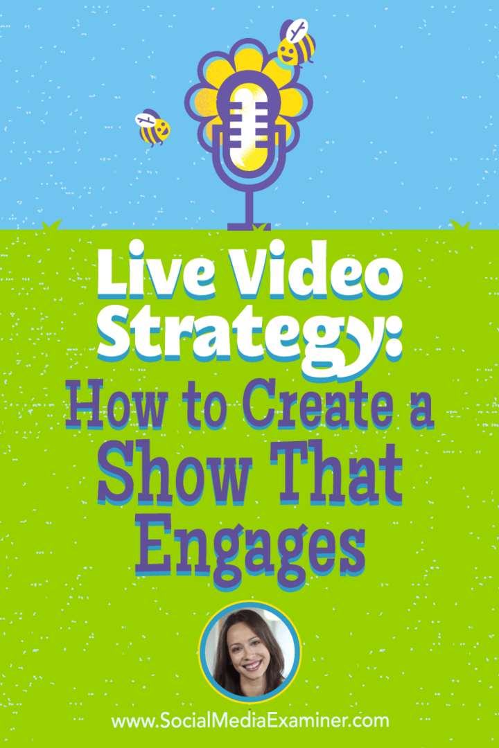 Видео стратегия на живо: Как да създадете предаване, което включва ангажименти, включващи прозрения от Лурия Петручи в подкаста за маркетинг на социални медии.