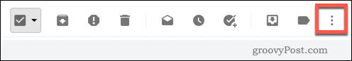 Икона на меню с три точки на Gmail