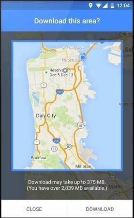 Как да използвате нови актуализирани Google Офлайн карти на Android