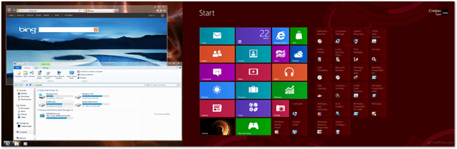 Windows 8 разширен работен плот с метро и десктоп