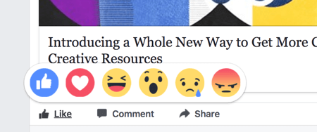 Реакциите във Facebook влияят на класирането на съдържанието ви малко повече от харесванията.